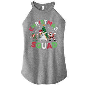 Christmas Squad Santa Gerbil Elf Dabbing Matching Pajamas Gift Women's Perfect Tri Rocker Tank