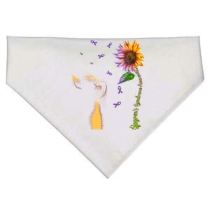 Cat Sunflower Sjogren's Syndrome Awareness Gift USA-Made Doggie Bandana