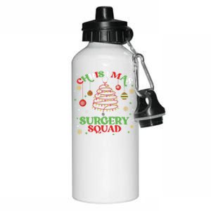 Christmas Surgery Squad Medical Surgical Nurse Rn Xmas Aluminum Water Bottle