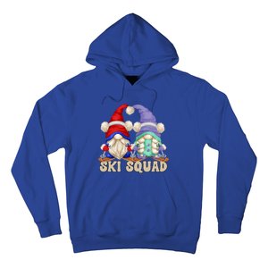 Cute Ski Squad Gnome Graphic For Ski Mom And Dad Love Skiing Gift Hoodie