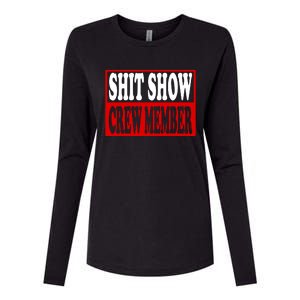 Cool Shit Show Crew Member For Adults Womens Cotton Relaxed Long Sleeve T-Shirt