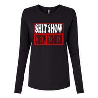 Cool Shit Show Crew Member For Adults Womens Cotton Relaxed Long Sleeve T-Shirt