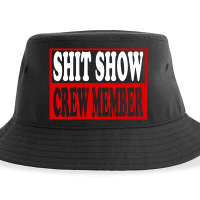 Cool Shit Show Crew Member For Adults Sustainable Bucket Hat