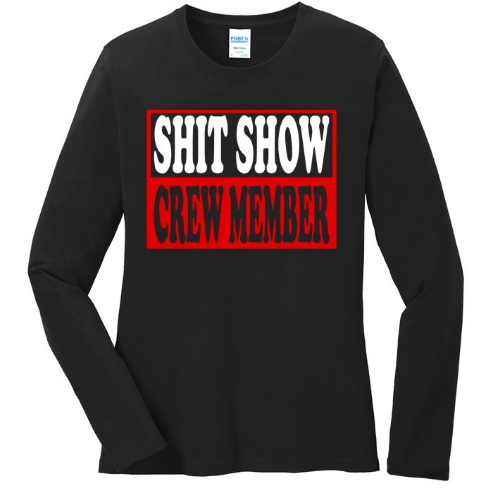 Cool Shit Show Crew Member For Adults Ladies Long Sleeve Shirt