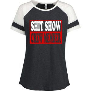 Cool Shit Show Crew Member For Adults Enza Ladies Jersey Colorblock Tee