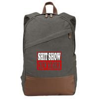 Cool Shit Show Crew Member For Adults Cotton Canvas Backpack