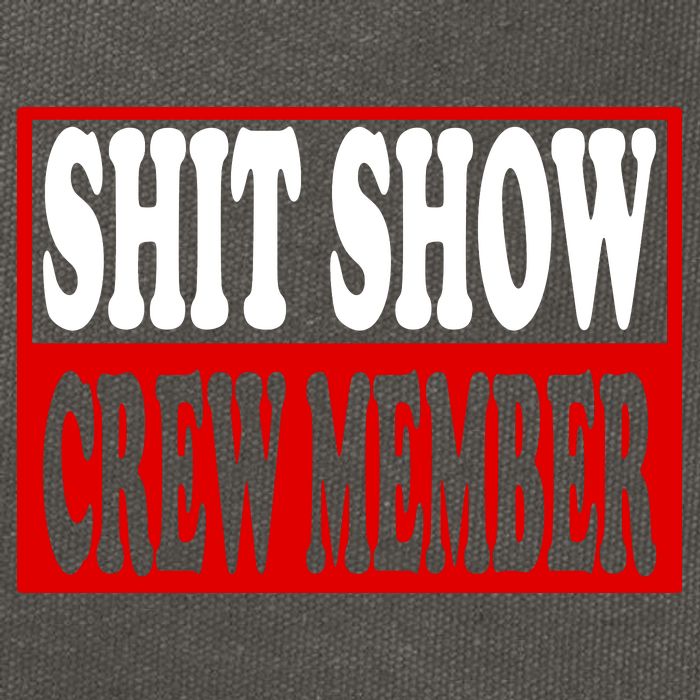 Cool Shit Show Crew Member For Adults Cotton Canvas Backpack