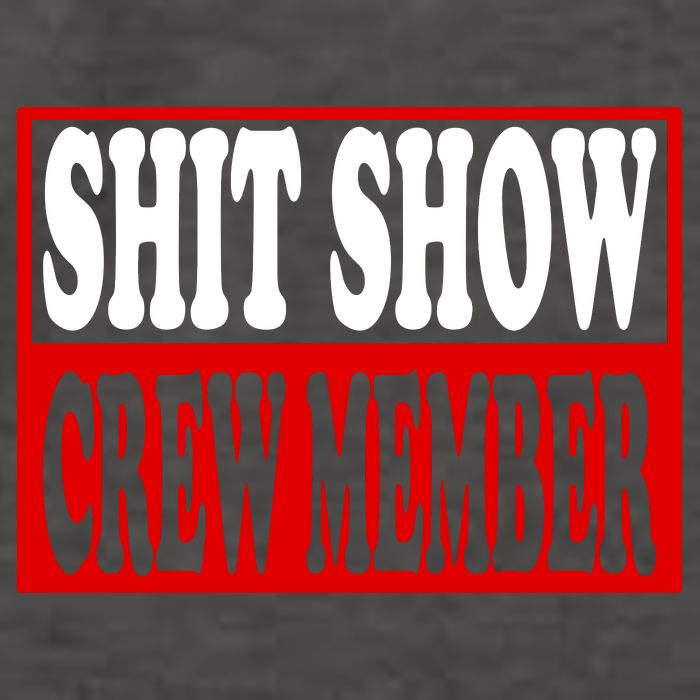 Cool Shit Show Crew Member For Adults Vector Backpack