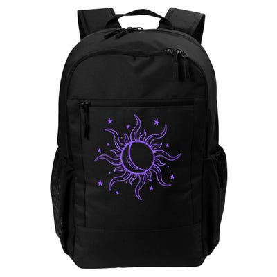 Celestial Sun Star Moon Design Daily Commute Backpack