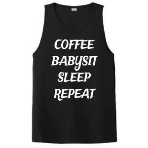 Coffee Sit Sleep Repeat Sitters Gift PosiCharge Competitor Tank