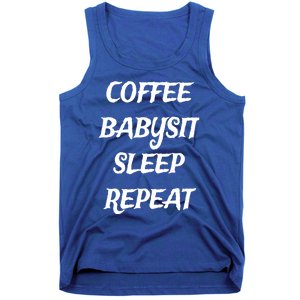 Coffee Sit Sleep Repeat Sitters Gift Tank Top