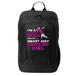 Classy Sassy Smart Bowling Girl Bowler Wo Girl Teen City Backpack