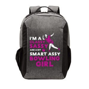 Classy Sassy Smart Bowling Girl Bowler Wo Girl Teen Vector Backpack