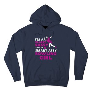 Classy Sassy Smart Bowling Girl Bowler Wo Girl Teen Hoodie