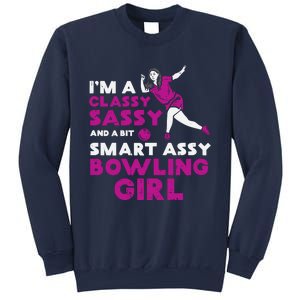 Classy Sassy Smart Bowling Girl Bowler Wo Girl Teen Sweatshirt