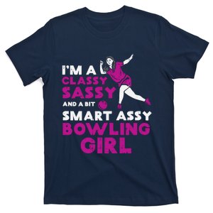 Classy Sassy Smart Bowling Girl Bowler Wo Girl Teen T-Shirt