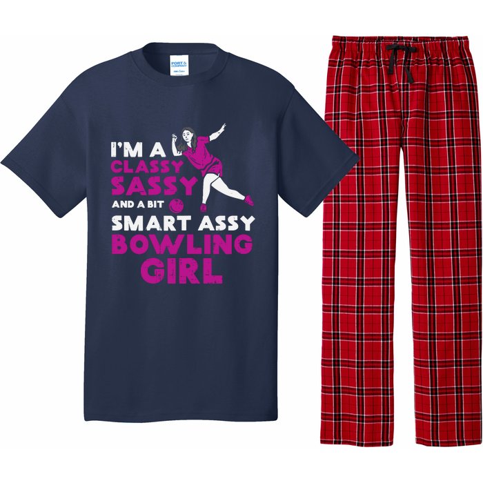 Classy Sassy Smart Bowling Girl Bowler Wo Girl Teen Pajama Set