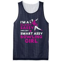 Classy Sassy Smart Bowling Girl Bowler Wo Girl Teen Mesh Reversible Basketball Jersey Tank