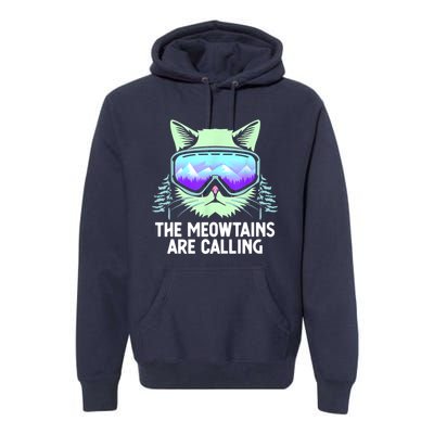 Cool Snowboard Ski Lover Mountain Skier Premium Hoodie