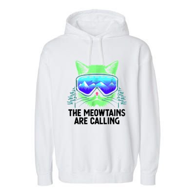 Cool Snowboard Ski Lover Mountain Skier Garment-Dyed Fleece Hoodie