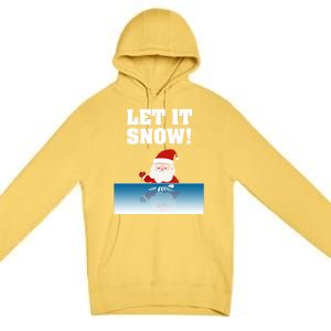 Cocaine Santa Sweater Adult Humor Funny Gag Gift Let It Snow Meaningful Gift Premium Pullover Hoodie