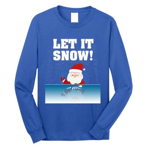 Cocaine Santa Sweater Adult Humor Funny Gag Gift Let It Snow Meaningful Gift Long Sleeve Shirt