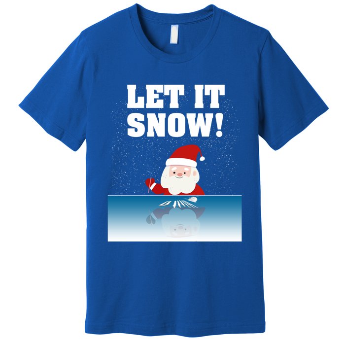 Cocaine Santa Sweater Adult Humor Funny Gag Gift Let It Snow Meaningful Gift Premium T-Shirt