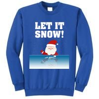 Cocaine Santa Sweater Adult Humor Funny Gag Gift Let It Snow Meaningful Gift Tall Sweatshirt