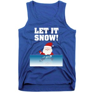 Cocaine Santa Sweater Adult Humor Funny Gag Gift Let It Snow Meaningful Gift Tank Top