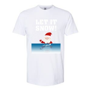 Cocaine Santa Sweater Adult Humor Funny Gag Gift Let It Snow Meaningful Gift Softstyle CVC T-Shirt