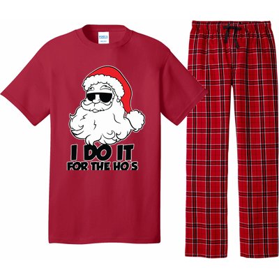 Christmas Santa Shirt I Do It For The Hos Ho Ho Ho Pajama Set