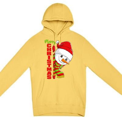 Cute Snowman Snowmies Merry Christmas Winter Xmas Pajamas Premium Pullover Hoodie