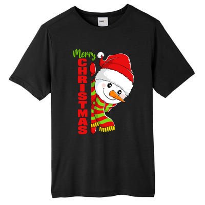 Cute Snowman Snowmies Merry Christmas Winter Xmas Pajamas Tall Fusion ChromaSoft Performance T-Shirt