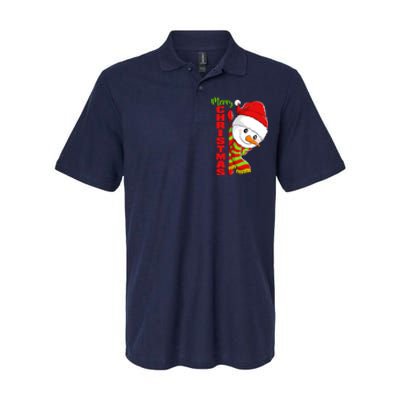 Cute Snowman Snowmies Merry Christmas Winter Xmas Pajamas Softstyle Adult Sport Polo