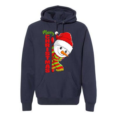 Cute Snowman Snowmies Merry Christmas Winter Xmas Pajamas Premium Hoodie