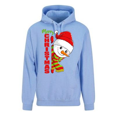 Cute Snowman Snowmies Merry Christmas Winter Xmas Pajamas Unisex Surf Hoodie