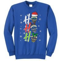 Christmas Sugar Skull Ho Ho Ho Xmas Mexican Funny Funny Tall Sweatshirt