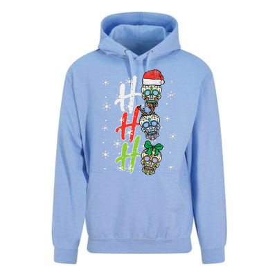 Christmas Sugar Skull Ho Ho Ho Xmas Mexican Funny Funny Unisex Surf Hoodie