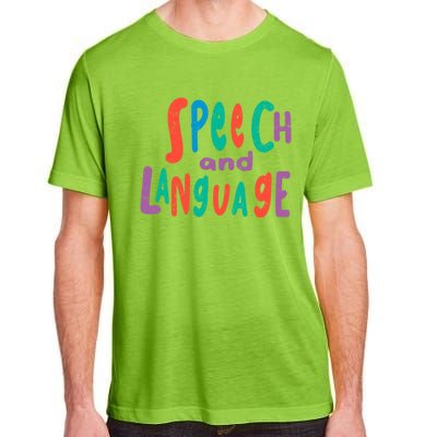 Cute Slp Speech Therapist Speech Language Pathology Therapy Gift Adult ChromaSoft Performance T-Shirt