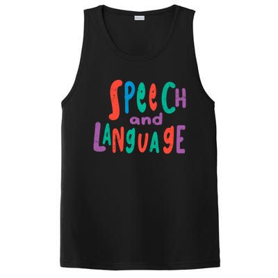 Cute Slp Speech Therapist Speech Language Pathology Therapy Gift PosiCharge Competitor Tank