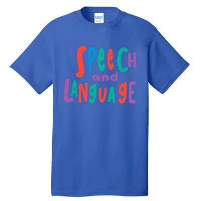 Cute Slp Speech Therapist Speech Language Pathology Therapy Gift Tall T-Shirt