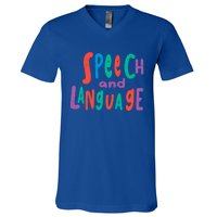 Cute Slp Speech Therapist Speech Language Pathology Therapy Gift V-Neck T-Shirt