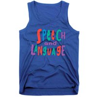 Cute Slp Speech Therapist Speech Language Pathology Therapy Gift Tank Top