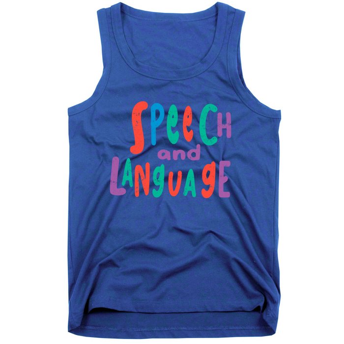 Cute Slp Speech Therapist Speech Language Pathology Therapy Gift Tank Top