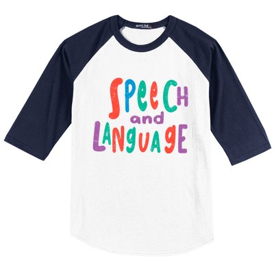 Cute Slp Speech Therapist Speech Language Pathology Therapy Gift Baseball Sleeve Shirt