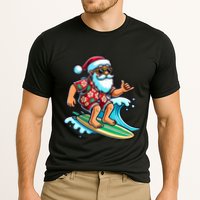 Cool Surfing Santa Christmas In July Summer Beach Party Cooling Performance Crew T-Shirt