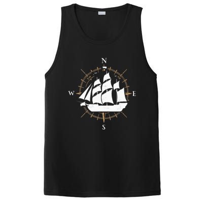 Compass Sailing Ship Boat Sailor Nautic PosiCharge Competitor Tank