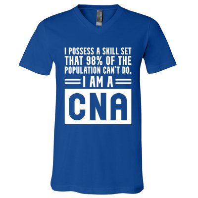 Cna Skill Set Certified Nursing Assistant Gift V-Neck T-Shirt