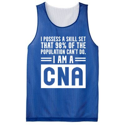 Cna Skill Set Certified Nursing Assistant Gift Mesh Reversible Basketball Jersey Tank