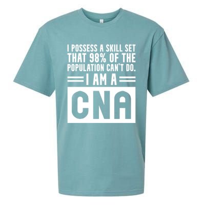 Cna Skill Set Certified Nursing Assistant Gift Sueded Cloud Jersey T-Shirt